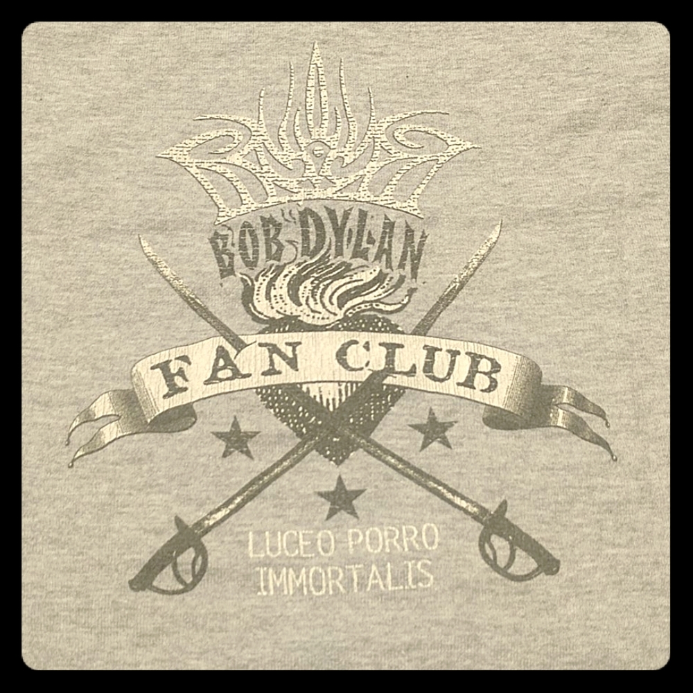 Bob Dylan Fan Club T-shirt EUC Grey M